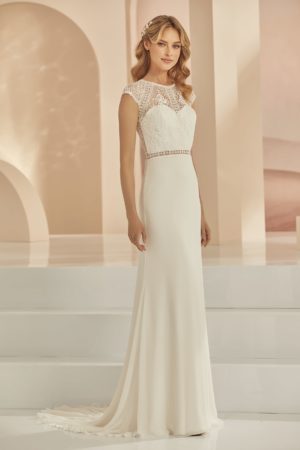 Bianco Evento 2022 Standesamtkleid bridal dress DENISE (1) Angelex Princess Das Hochzeitshaus Singen