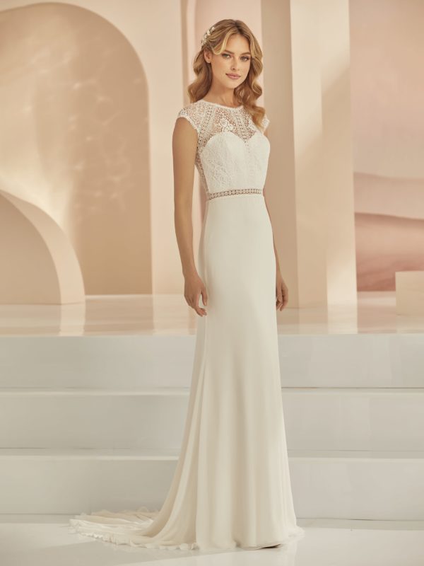 Bianco Evento 2022 Standesamtkleid bridal dress DENISE (1) Angelex Princess Das Hochzeitshaus Singen