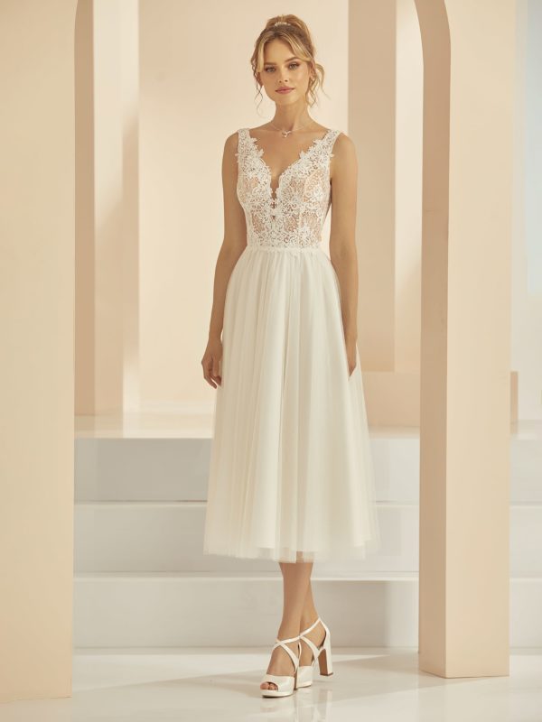 Bianco Evento 2022 Standesamtkleid bridal dress FRANCESCA (1) Angelex Princess Das Hochzeitshaus Singen