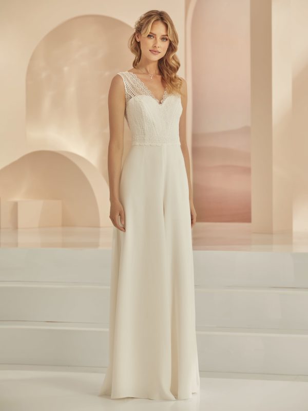 Bianco Evento 2022 Standesamtkleid bridal jumpsuit DANUBE (3) Angelex Princess Das Hochzeitshaus Singen