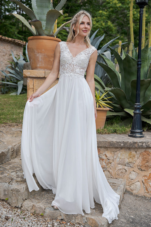 Standesamtkleid 2022 AL31739G 2 bei Angelex Princess Das Hochzeitshaus Singen