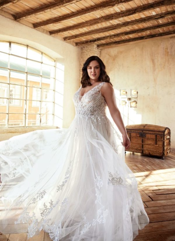Plus Size Curvy 2023 Brautkleid m tessa ivor ivor timeless beauty collection tessa afront 1035 Angelex Princess Brautmode Singen