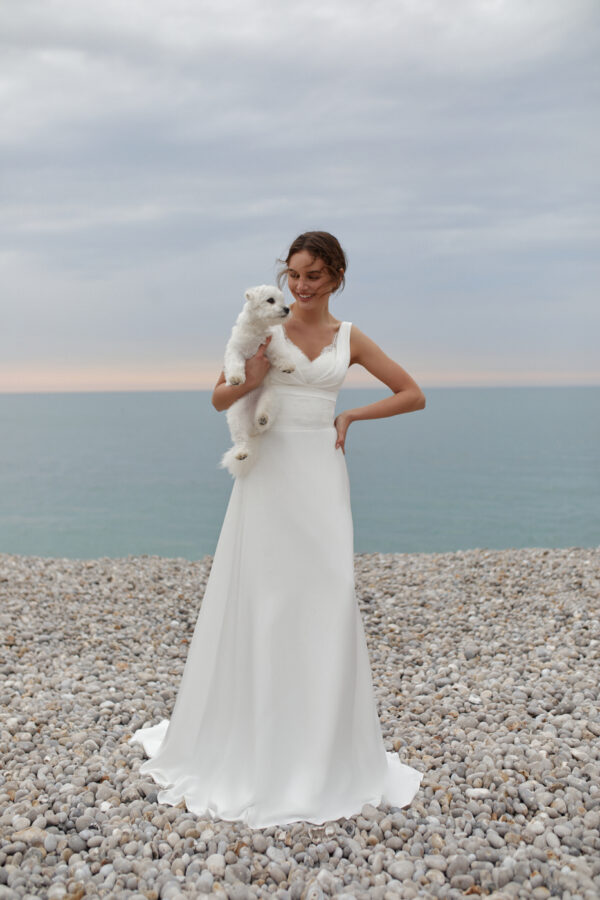 Le Rina 2023 Standesamtkleid Kora top.Hanna skirt 01 Angelex Princess Hochzeitshaus Brautmode Singen