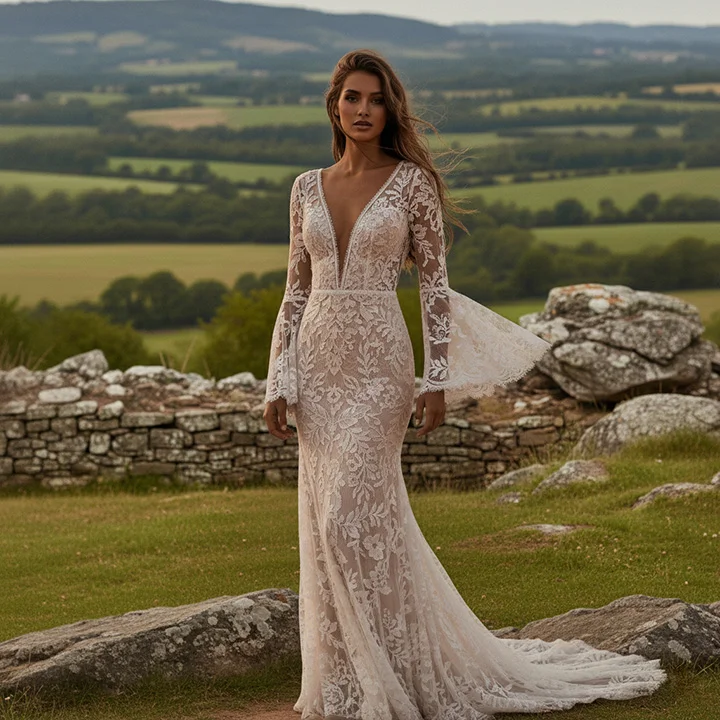 Boho Vintage Brautkleider für Bräte aus Villingen Schwenningen